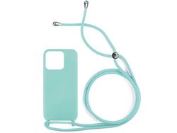 Capa skyhe para Apple iPhone 14 Pro Gel Rope Verde Água