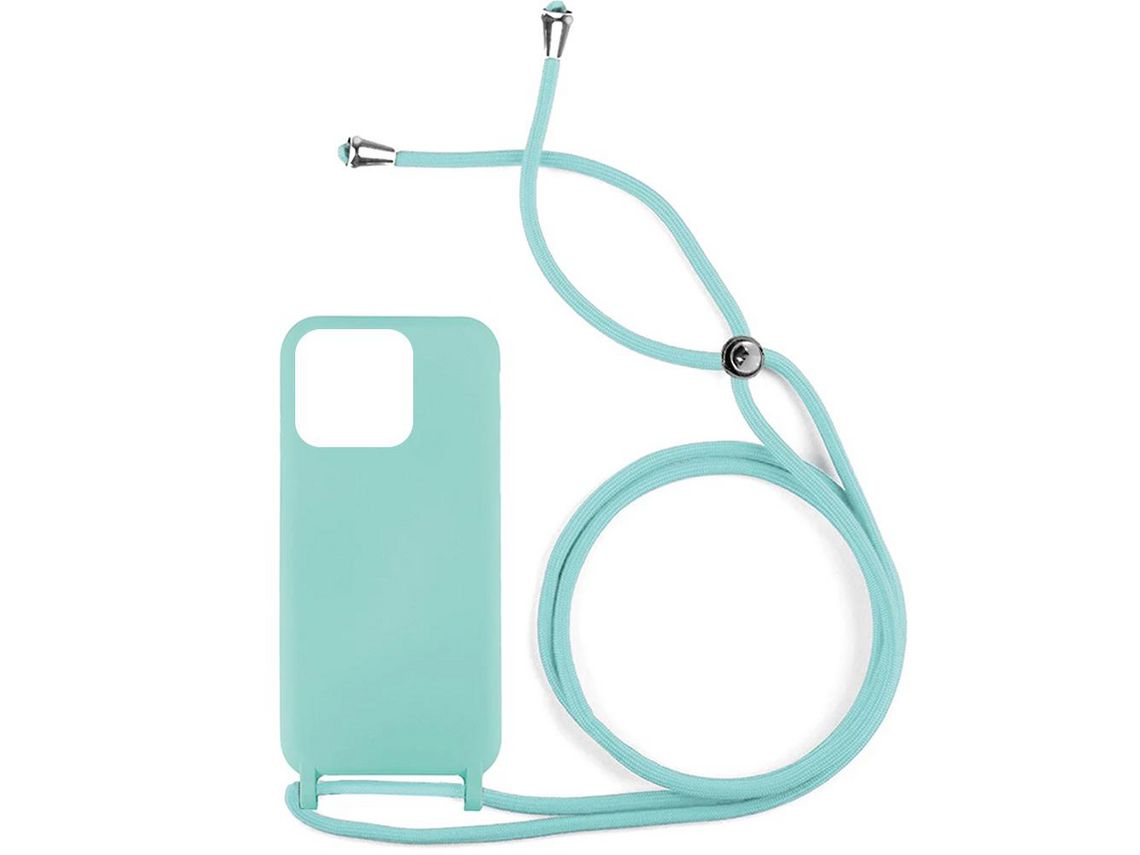 Capa skyhe para Apple iPhone 14 Pro Gel Rope Verde Água