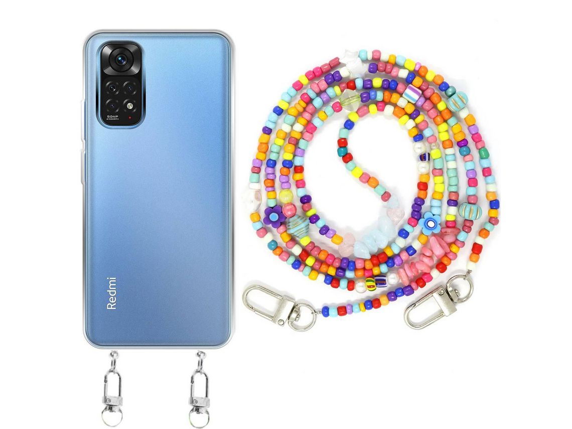 Capa cristal com fio miçanga colorful para Xiaomi Redmi Note 11