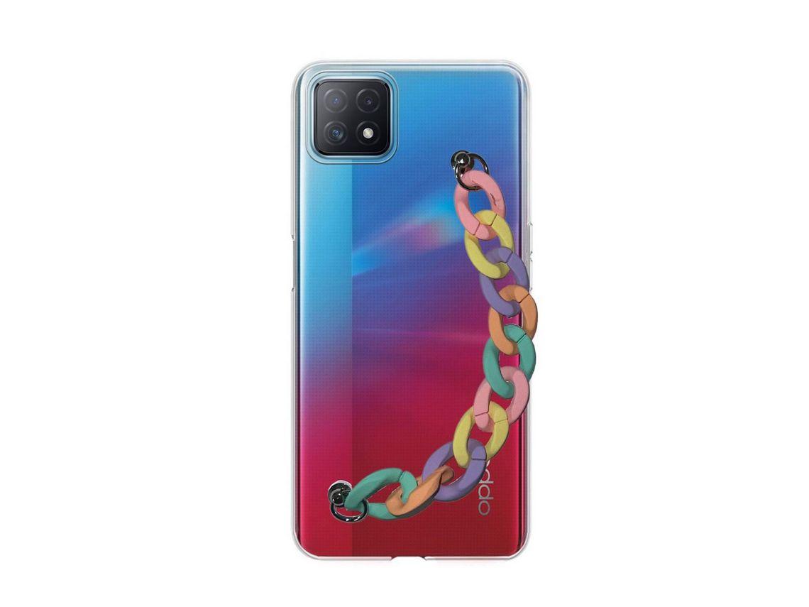 Capa cristal com suporte rainbow para Oppo A73
