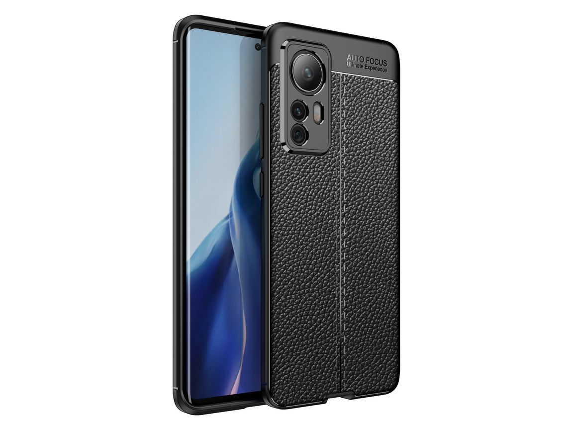 Capa Rugged Leather Samsung Xiaomi 12s Preto