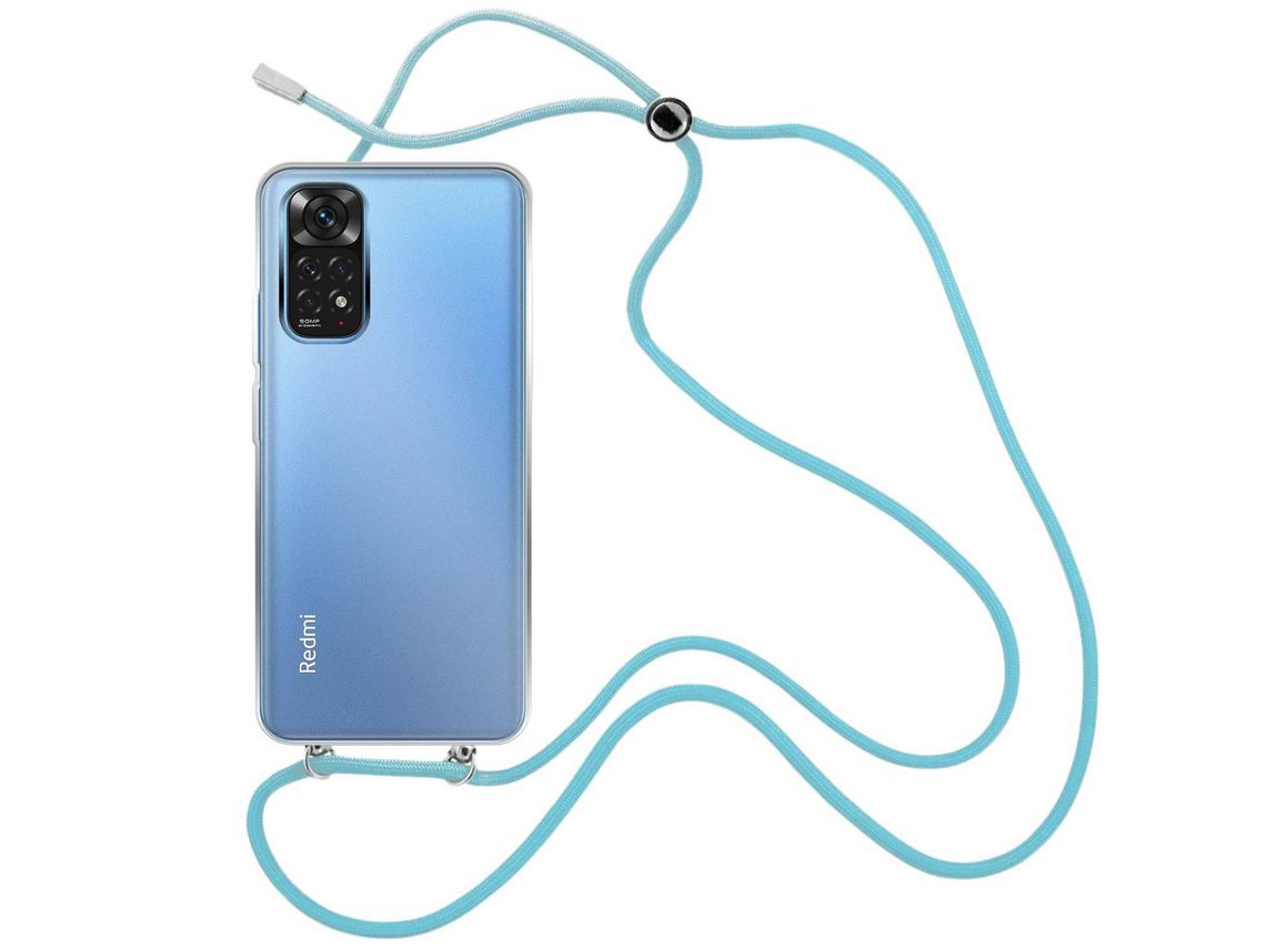 Capa cristal com fio cordão azul para Xiaomi Redmi Note 11