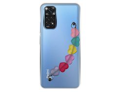 Capa Cristal com suporte corações para Xiaomi Poco M4 Pro