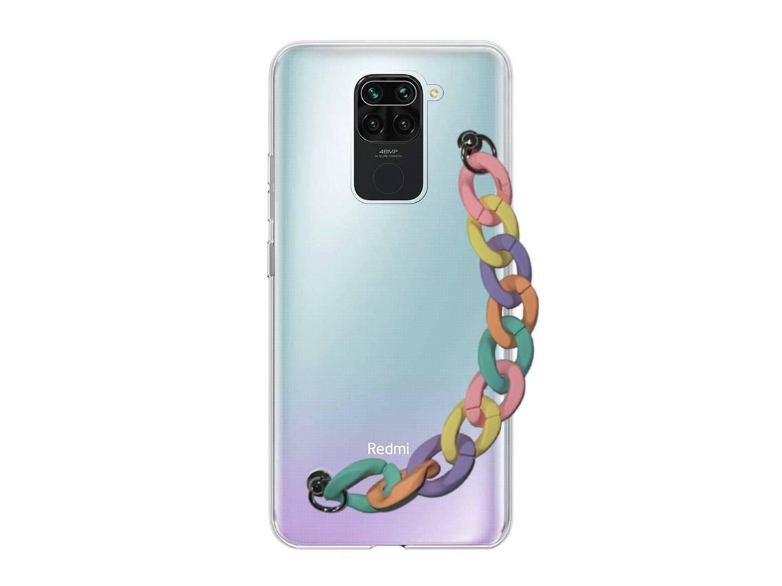 Capa cristal com suporte rainbow para Xiaomi Redmi Note 9
