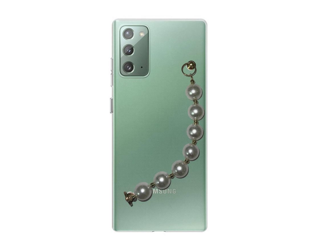 Capa cristal com suporte pérola para Samsung Galaxy Note 20