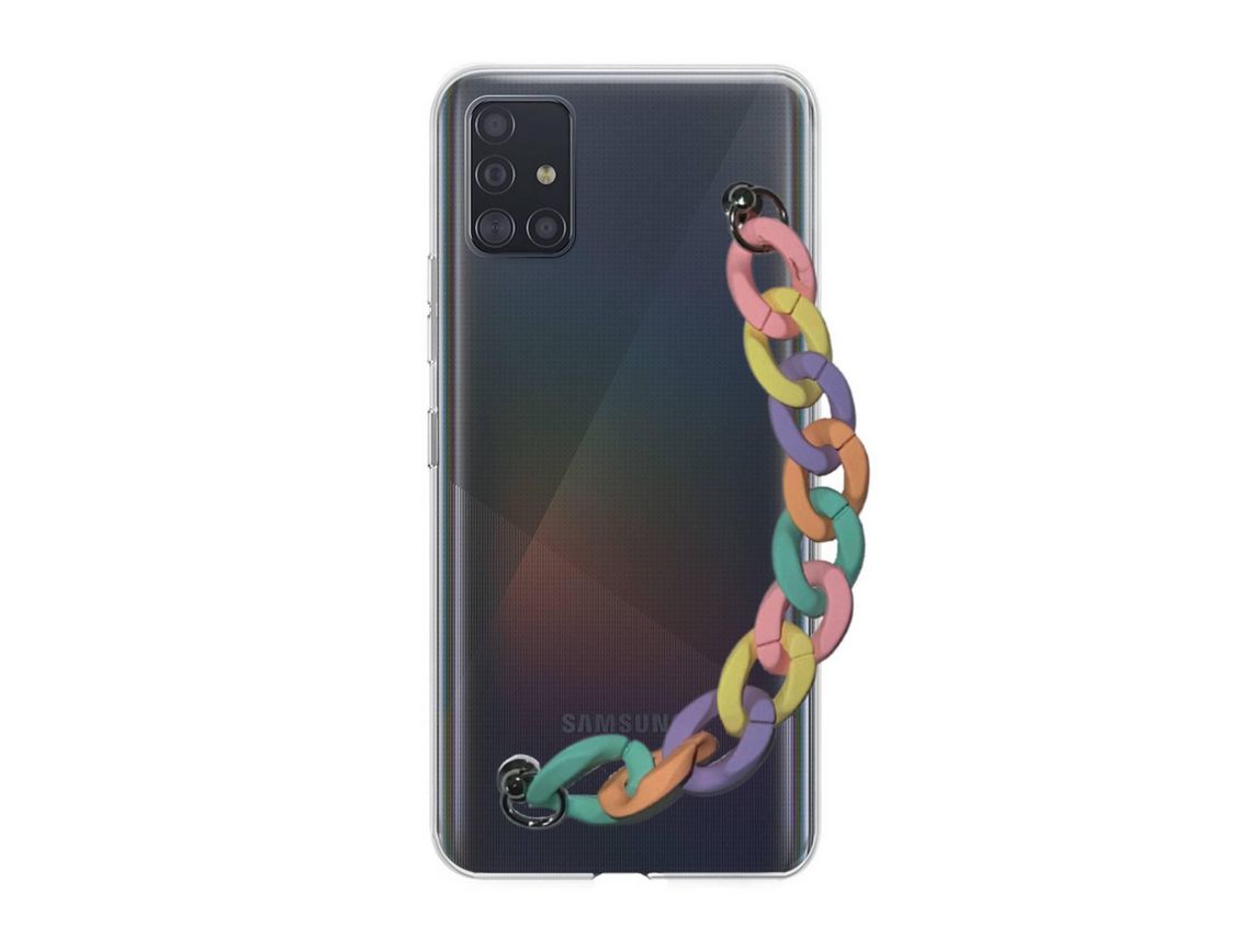 Capa cristal com suporte rainbow para Samsung Galaxy A71