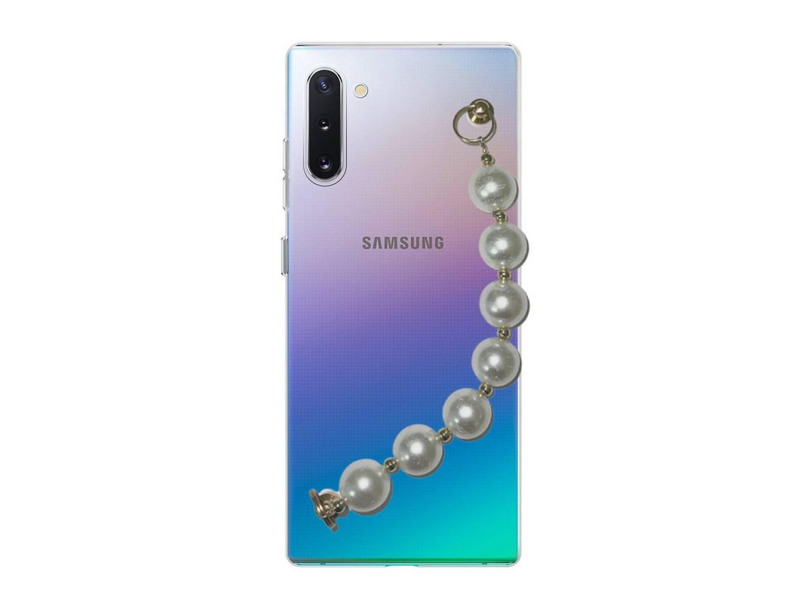 Capa cristal com suporte pérola para Samsung Galaxy Note 10