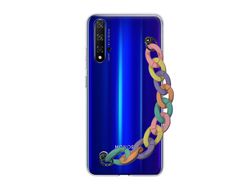 Capa cristal com suporte rainbow para Huawei Nova 5T