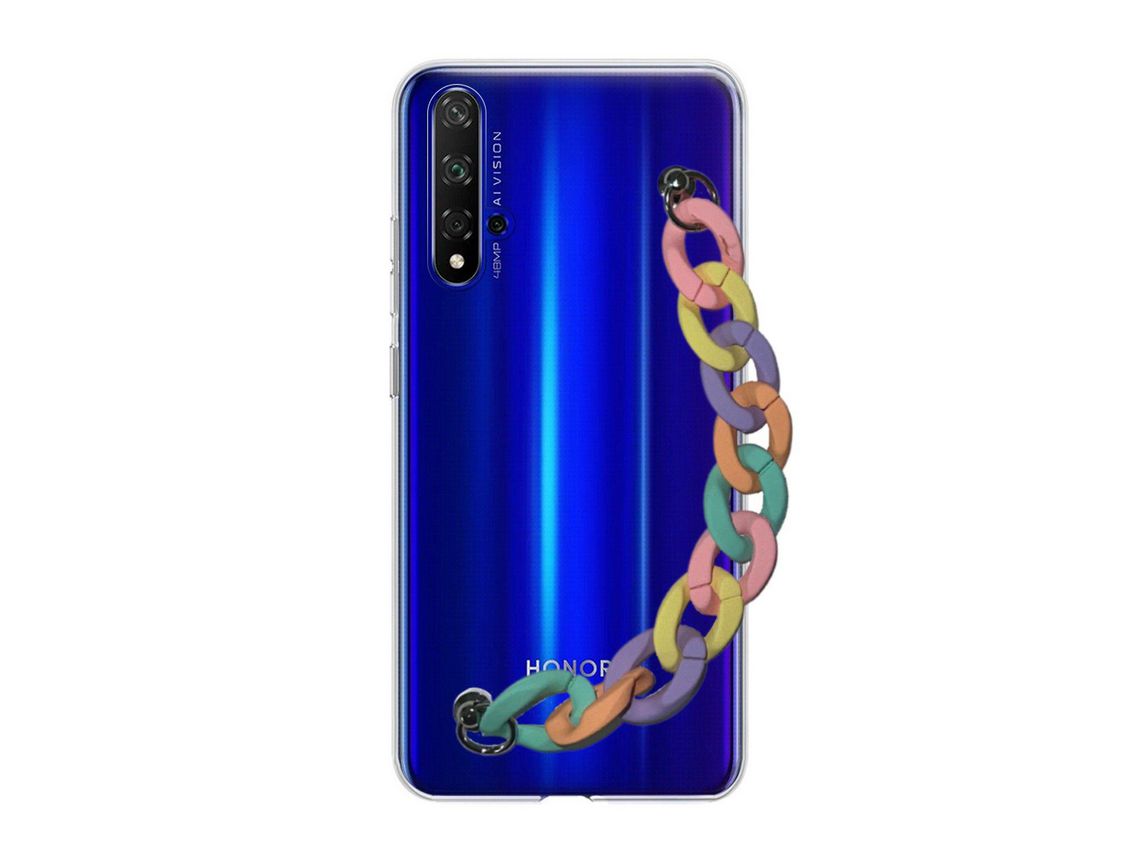 Capa cristal com suporte rainbow para Huawei Nova 5T