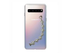 Capa cristal com suporte pérola para Samsung Galaxy S10 5G