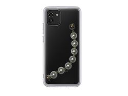 Capa cristal com suporte pérola para Samsung Galaxy A03