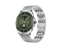 Yizhood Silver 1,43 polegadas Amoled Fabric Smartwatch com chamadas Bluetooth e modos esportivos