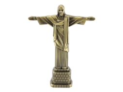 Modelo Edifício Metal Pai Decoração Mesa Presente