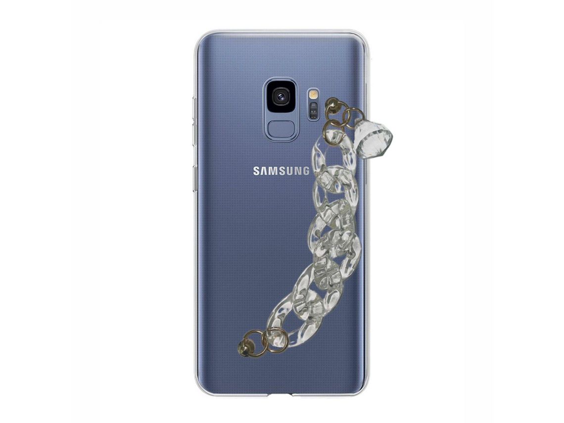Capa Cristal com suporte diamante para Samsung Galaxy S9