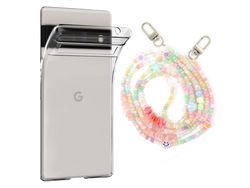 Capa Cristal com fio Missanga baby para Google Pixel 6 Pro