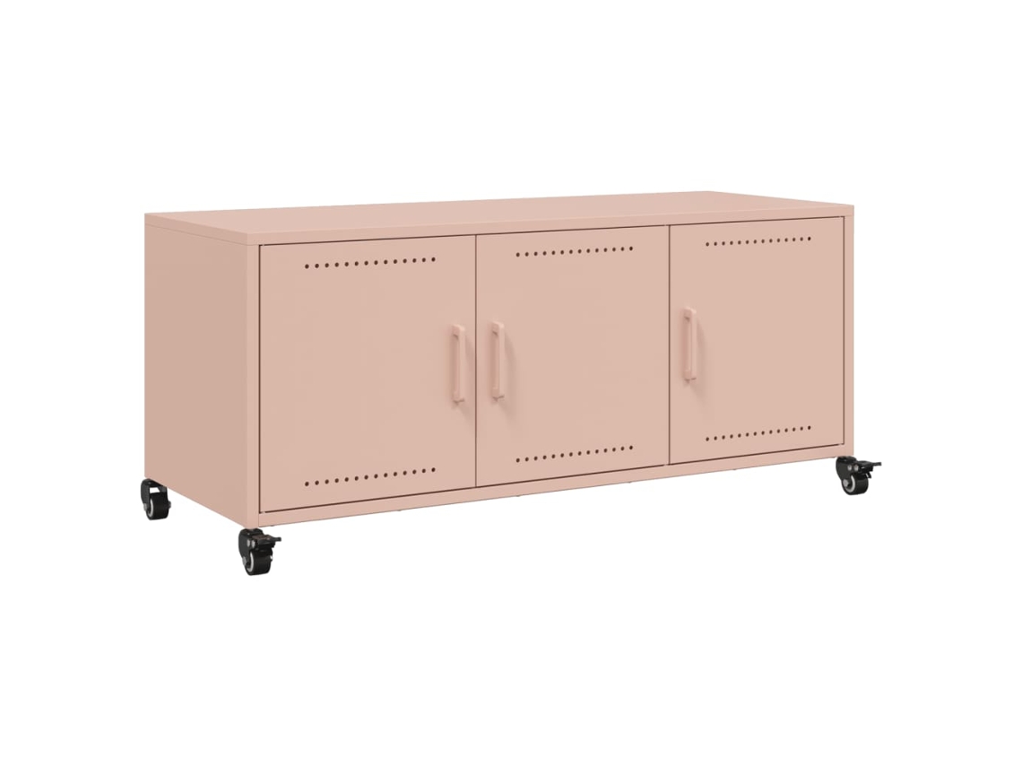 Tv Cabinet, Tv Cabinets Vidaxl Cor-de-rosa Aço (n/a)