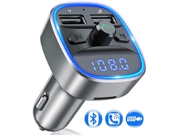 Transmissor Fm Bluetooth Veicular, Usb, Carga Rápida, Cartão Tf