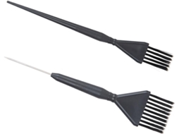 Conjunto De 2 Pincéis Profissionais Para Coloração Capilar Baluue, Em Polipropileno E Aço Inoxidável, Leves E Fáceis De