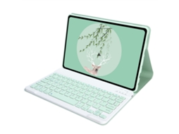 Capa Para Tablet Com Teclado, Verde Vibrante Teclado Bluetooth Fire Hd 10 De 10,1 Polegadas Yunzii (modelo 2021)