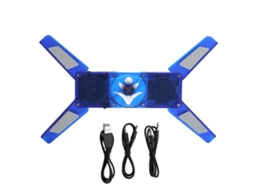 2026zentro-base Cooler Para Laptop Plegável Com Hub Usb Led Ventilador De Dissipação De Calor Baixo Ruído