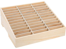 Caixa Organizadora De Mesa De Madeira Com 36 Compartimentos Para Celular. Hengjian