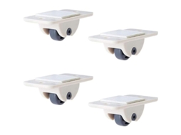 S/MARCA ruedas de Caster para Cajas de Almacenamiento Linjou, Beige, para Muebles y Contenedores