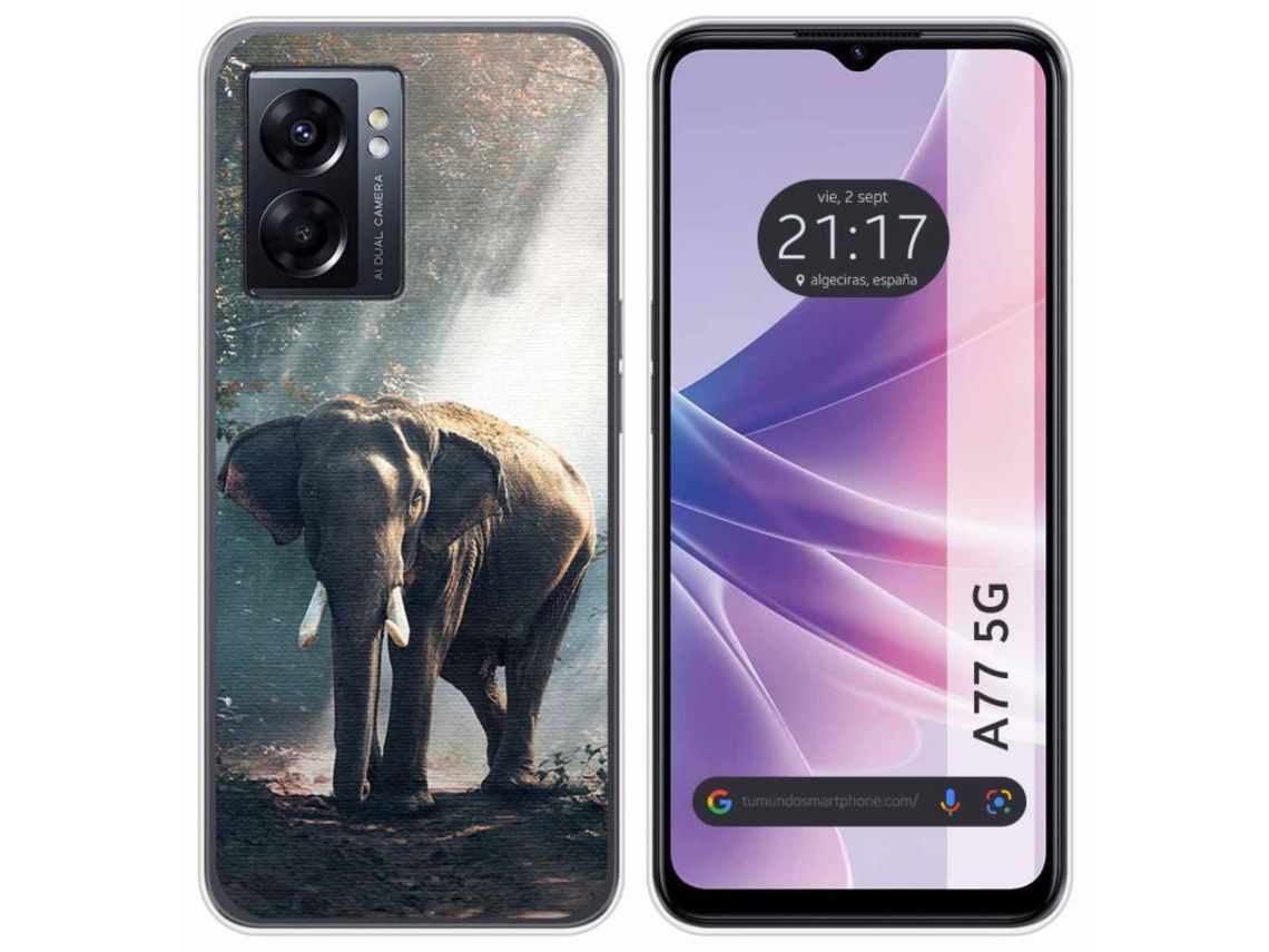 Capa para Oppo A77 5g TUMUNDOSMARTPHONE Elefante Multicor