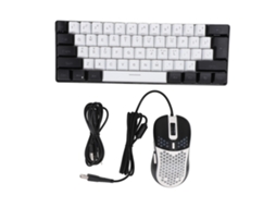 Aetheria teclado e Mouse Gamer com Fio Rgb Iluminado 61 Teclas, Design Ergonômico Compatível com Pc e Laptop