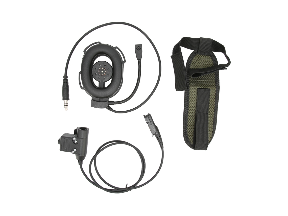 Fone de ouvido para capacete de motocicleta EOOCOO com faixa unilateral para rádio de contato