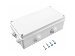 Caixa De Junção À Prova D'água Ip65 Em Plástico Abs Branco, 200 X 100 70 Mm, Para Uso Externo