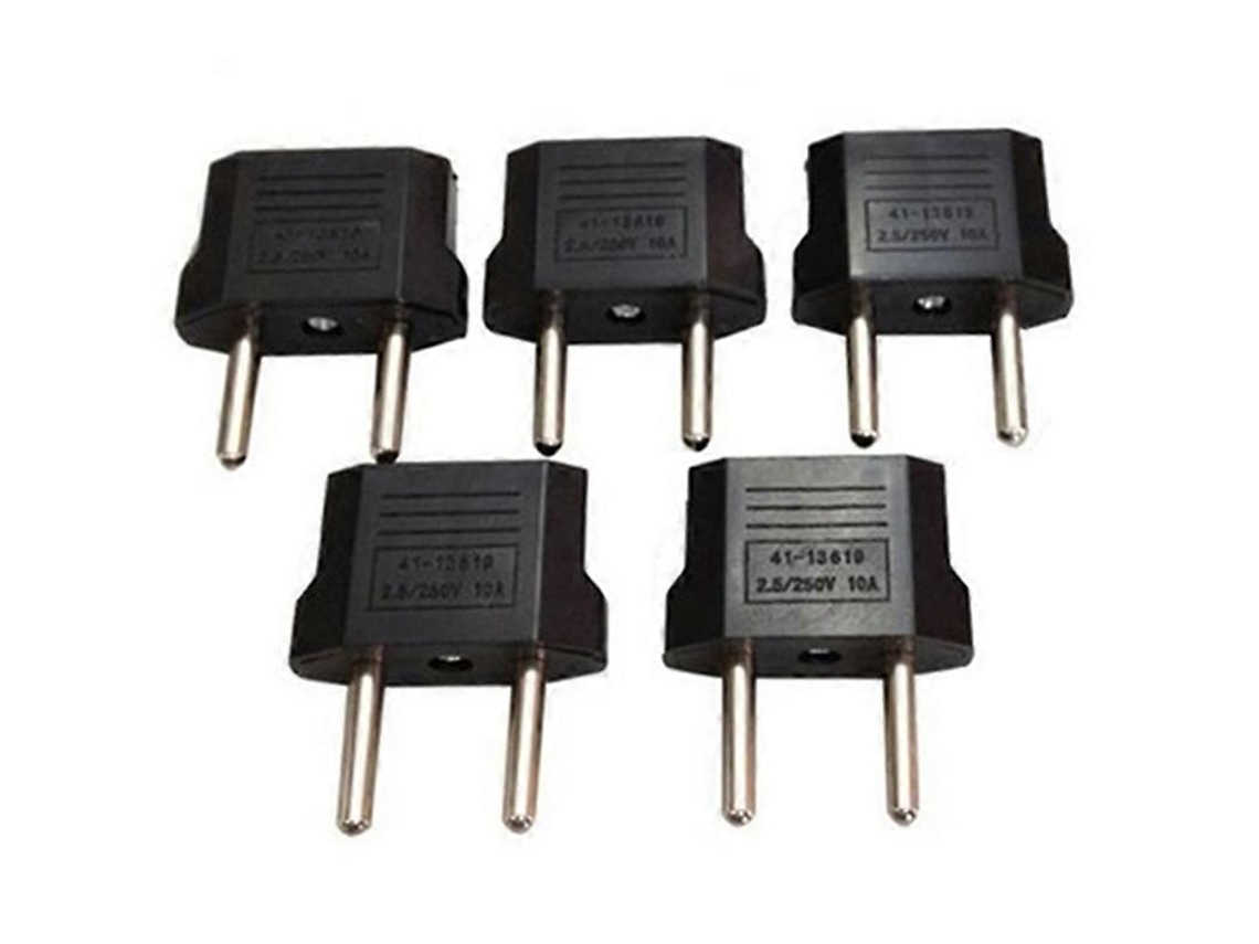 Conjunto De 5 Adaptadores Tomada Universal Eua/aus/au Para Ue(europa), Perfeitos Para Viagem