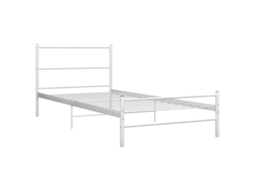 Estrutura de Cama Metal 90x200 Cm Branco MAISON EXCLUSIVE