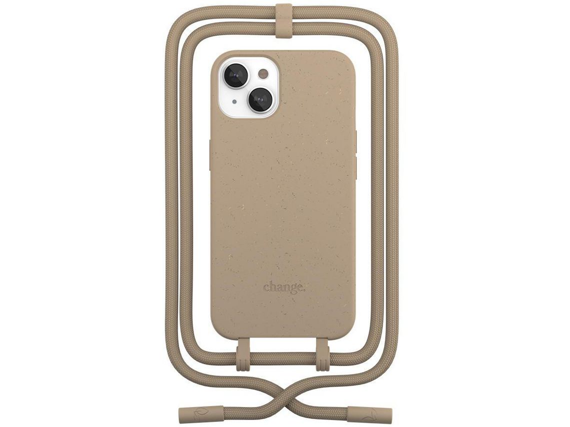 Capa para iPhone 14 Plus WOODCESS Change Bege