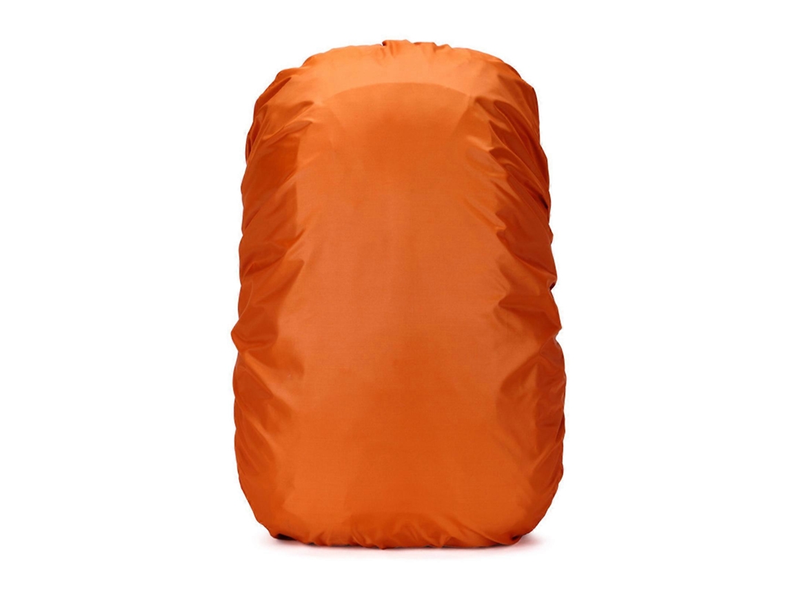 Capa De Chuva Para Mochilas Escolares De 35/60l, Resistente À Água, Protetora Para Mochilas E Viagens, Cor Laranja.