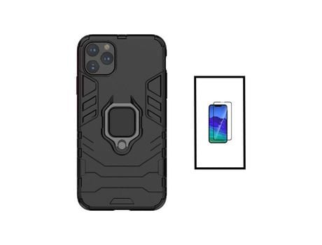 Kit Película de Vidro Temperado Gorilasglass + Capa de Proteção Militar Magnética para Iphone 14 Pro Preto