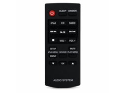 Comando À Distância De Substituição Compatível Com Sistema De Áudio Estéreo Panasonic N2qayc000058_zhd