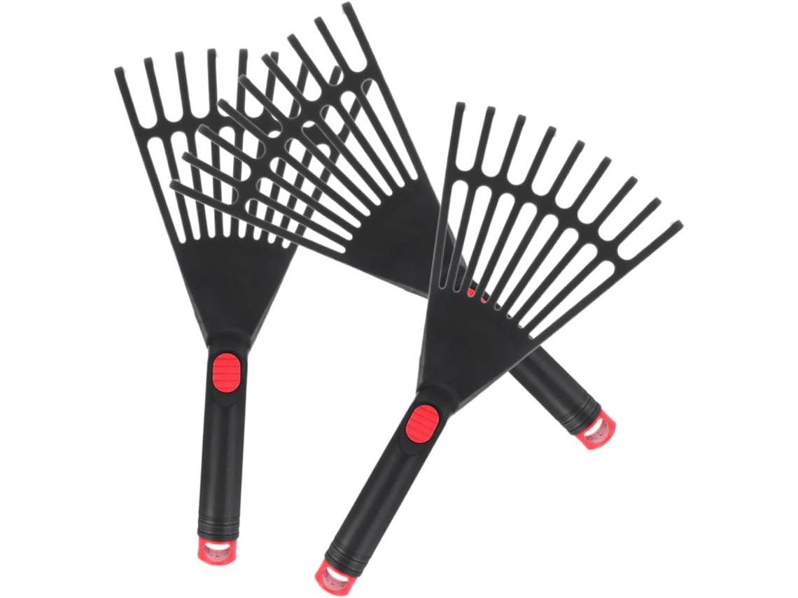 Conjunto De 3 Peças De Ancinho De Mão Portátil Para Jardim - Peças Para Ferramentas De Jardinagem