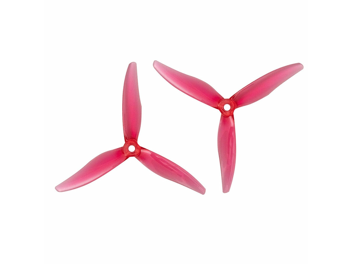 Hélices Gemfan 51366 Mck V3 5 Polegadas com Três Pás em Policarbonato Motores 2306 e 2207 Kit com Drones Corrida Fpv Rc Diy. MDUG (6 Pares, Vermelho)