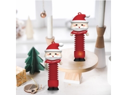 Brinquedo Tubo Telescópico Natal Com Luzes Led