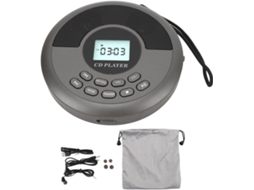 Leitor Cd Portátil Yosoo Health Gear, Recarregável Via Usb Com Bluetooth E Alto-falantes Duplos