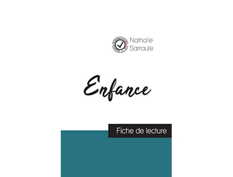 Livro Enfance de Nathalie Sarraute fiche de lecture et analyse complète de loeuvre French Edition de Nathalie Sarraute (Francês)