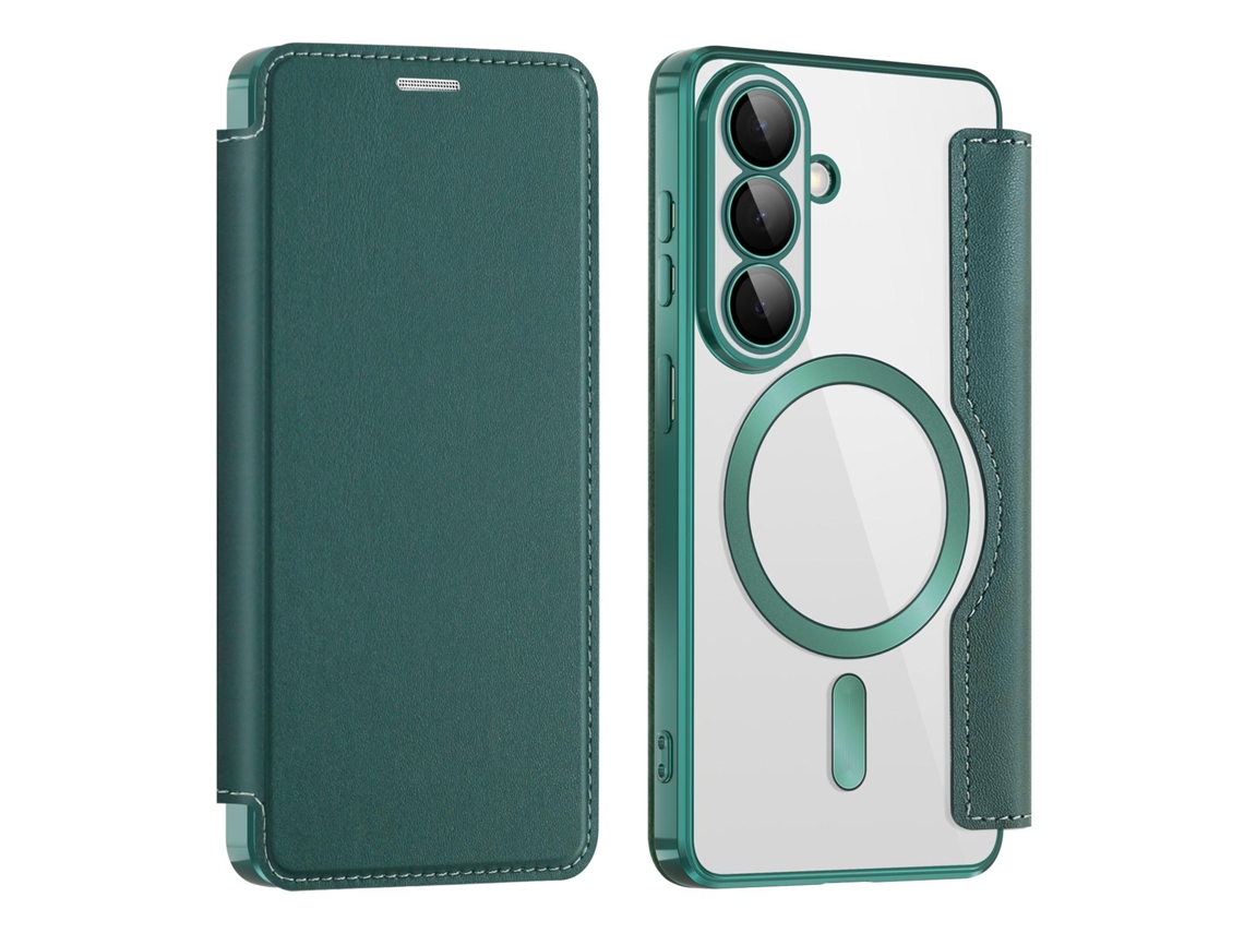 Capa Para Samsung Galaxy S26 ,capa Flip Em Couro Pu Com Compartimento Para Cartão,verde Gertiz
