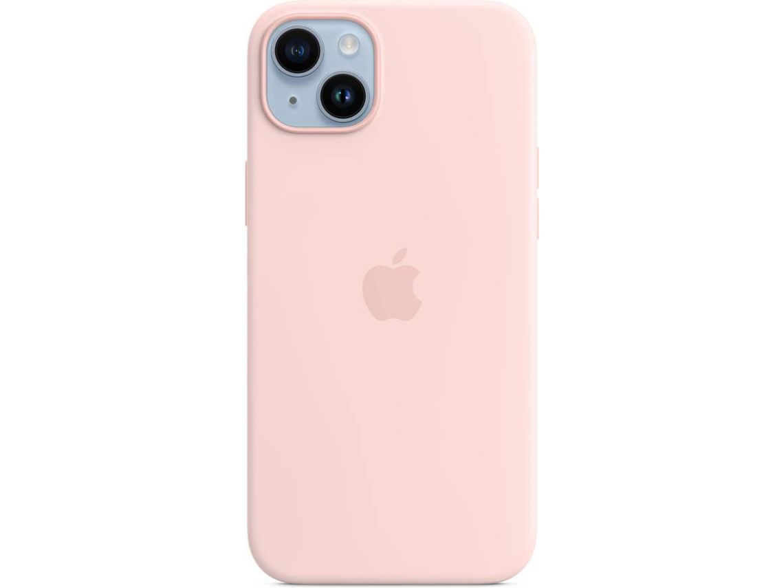 Capa iPhone 14 Plus APPLE Silicone Chalk Pink