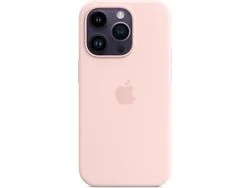 Capa iPhone 14 Pro APPLE Silicone Chalk Pink