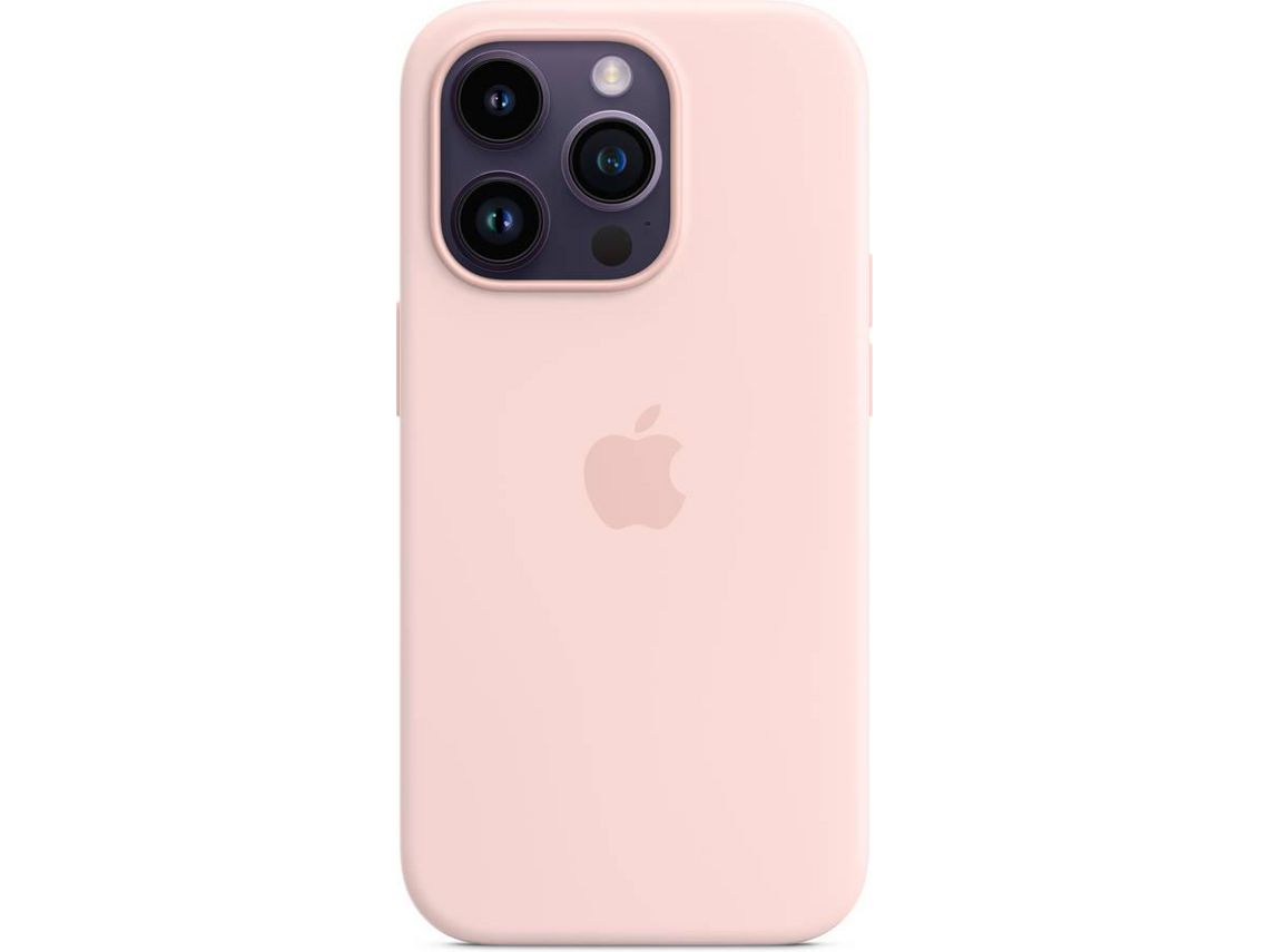 Capa iPhone 14 Pro APPLE Silicone Chalk Pink