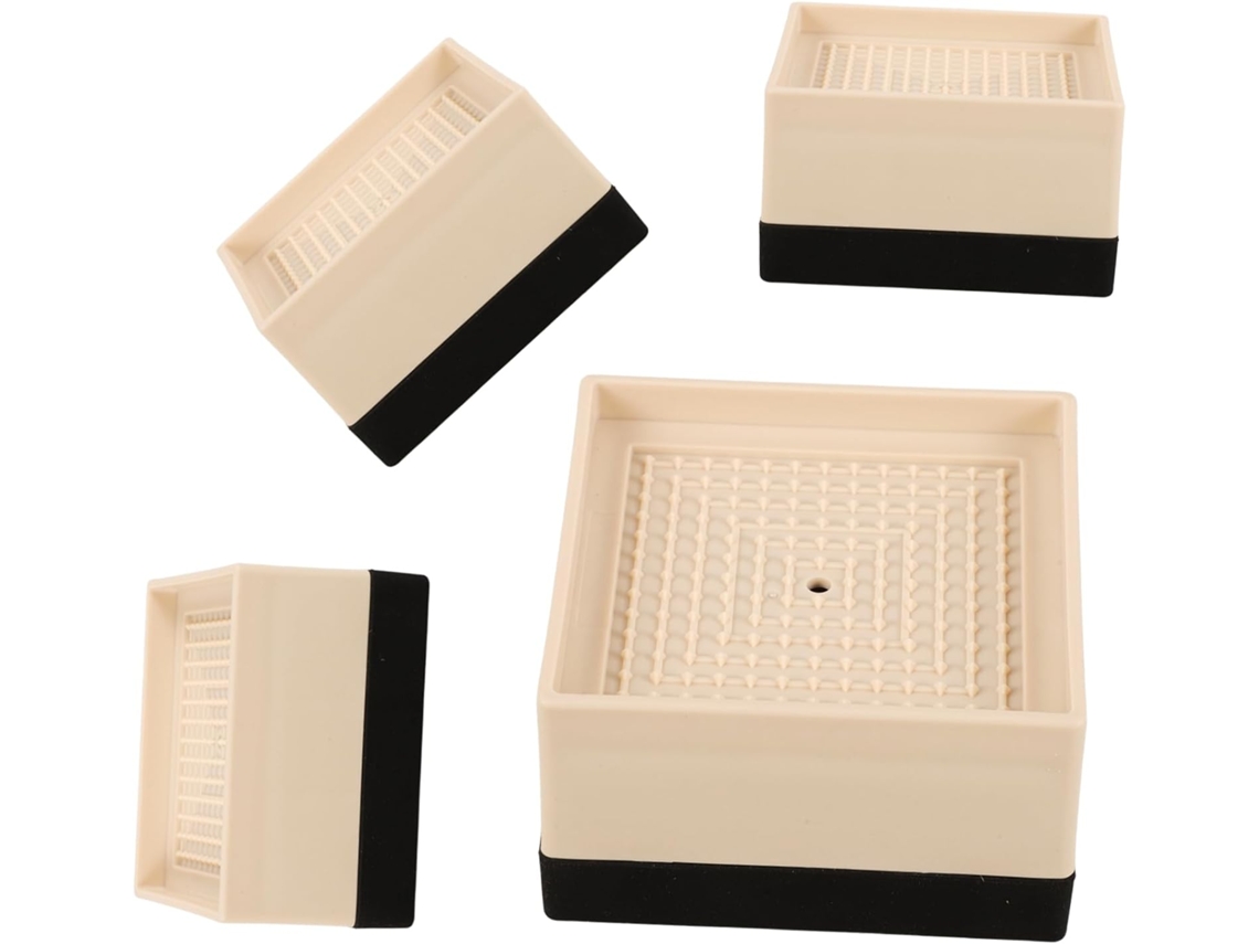 Kallory Conjunto De 4-protetores Pés Para Móveis, Sem Resina, Para Cama, Sofá E Mesa Elevadores De Móveis Resistentes Ao