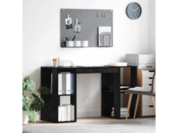 Vidaxl Mesa Carvalho Preto Derivados De Madeira 130 X 50,5 X 75 Cm