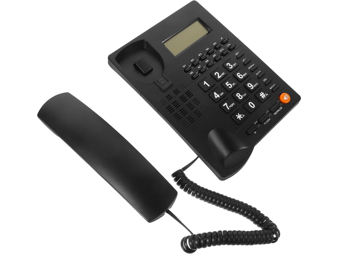 Telefone Com Fio, Botões Grandes E Visor De Chamadas.