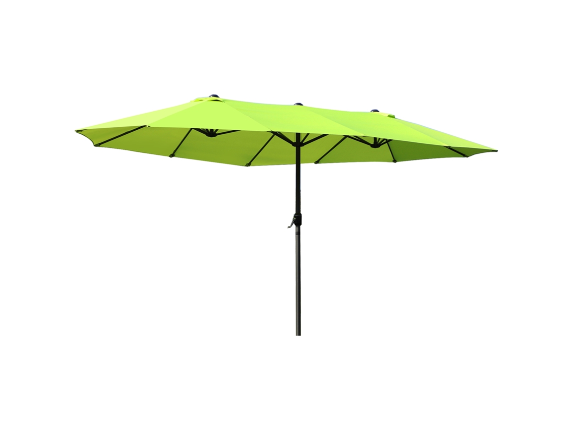 Sombrilla 460x270 Cm com Manivela Verde BAGOLY