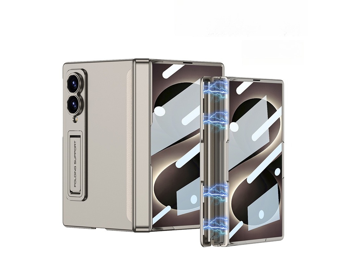 Capa Fina Para Samsung Galaxy Z Fold8, Proteção Para Dobradiças E Suporte, Proteção Total Da Câmara. Starlight Hexinyigjly